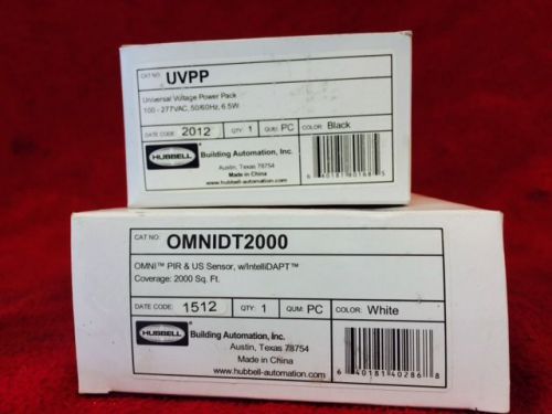 NEW HUBBELL OMNIDT2000 ULTRASONIC  PIR CEILING SENSOR WITH UVPP POWER PACK