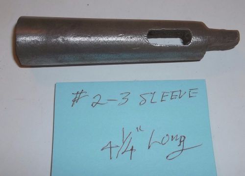 # 2 – 3 morse taper sleeve adapter for lathe drill press milling machine (b) for sale
