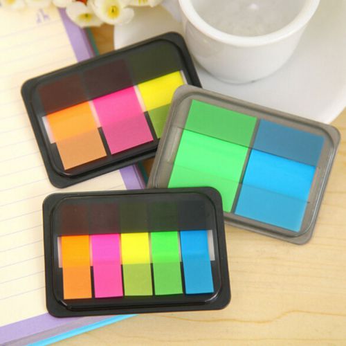 Actual Fluorescen Sticker Bookmark Marker Memo Flags Index Pad Sticky Notes Best