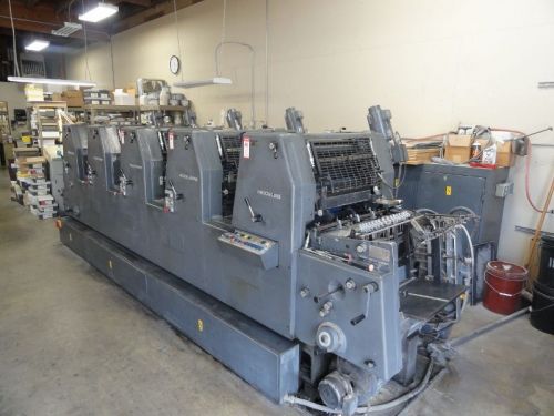 HEIDELBERG GTOFP 52, YEAR 1985, FIVE COLOR PRESS, ALCOLOR DAMPENING