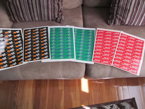 COCA COLA BREAKMATE GA3000 FLAVOR LABELS DECALS NEW