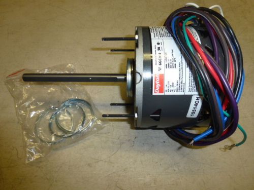 New! dayton blower motor 1/6hp, 1075 rpm (3-speed), 277v, fr: 48yz, 6gc93 j for sale