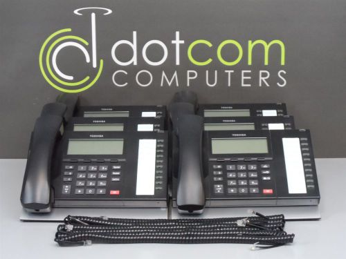 Toshiba Strata DP5022C-SDM, DP5032-SD, DP5122-SD Phones Lot of 6X As Is