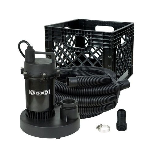 Everbilt 1/4 HP Submersible Utility Pump Kit - Up to 2700 GPH