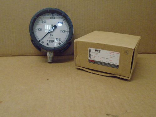 U.S. GAUGE Pressure Gauge, 0 to 3000 psi, 4-1/2In 1981L-270606X