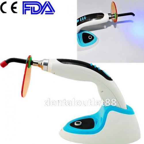 CE&amp;FDA Blue dental Curing Light Lamp Wireless1800MW w White Accelerator ca