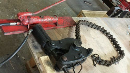 WHEELER HYDRAULIC SOIL PIPE CUTTER 66&#034; CHAIN