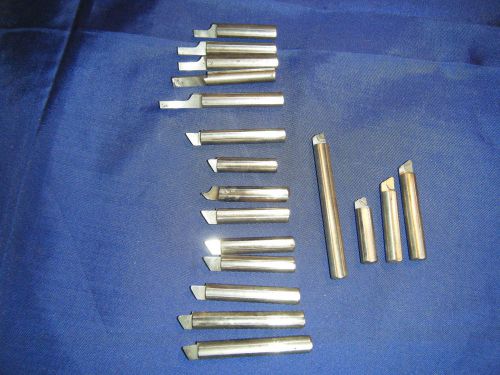 Kwik way lbm line boring machine - tool bits: carbide &amp; hhs, 18 pieces for sale