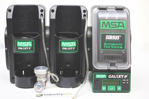 MSA GALAXY SIRIUS MULTIGAS GAS DETCTOR W/CYLINDER HOLDER REGULATOR RP 10062159