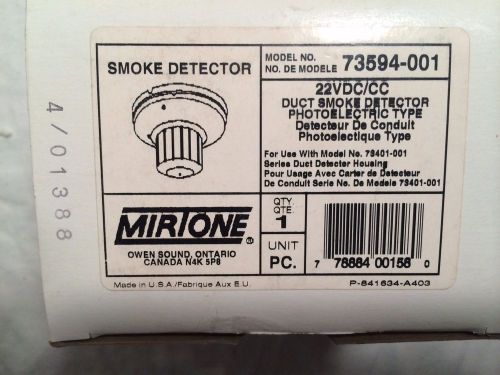 Mirtone 73594 73594-001 duct smoke detector for sale