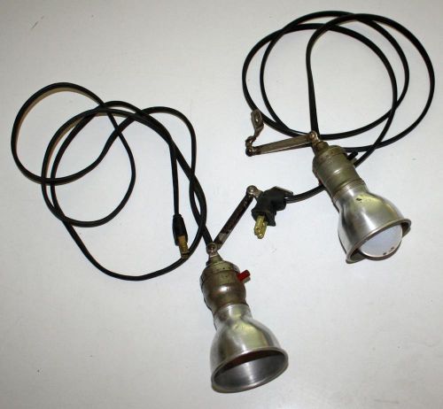 Pair Industrial or Machinery Adjustable Accent Lights - 15W w/ Mounting Brackets