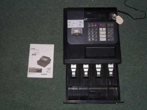 Casio Entry Level 140CR-WM Cash Register w/ manual and key, Free shipping!