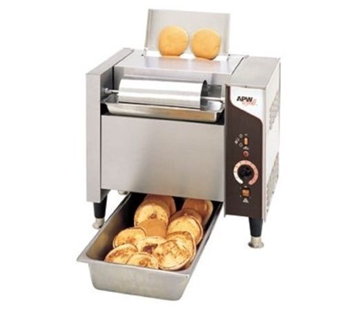 APW Wyott M-95-2LP Bun Grill Toaster electric low-profile vertical conveyor...