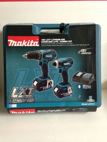 Makita LXT 211 18v 2 Pc Lithium -ion Combo Kit &#034;NIB&#034;