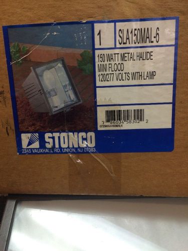 STONCO Metal Halide Mini Flood 150W SLA150MAL-6-120V/277V With Lamp Made in USA