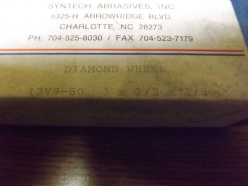 SYNTECH ABRASIVES DIAMOND GRINDING WHEEL 3 x 1/2 x 1/2