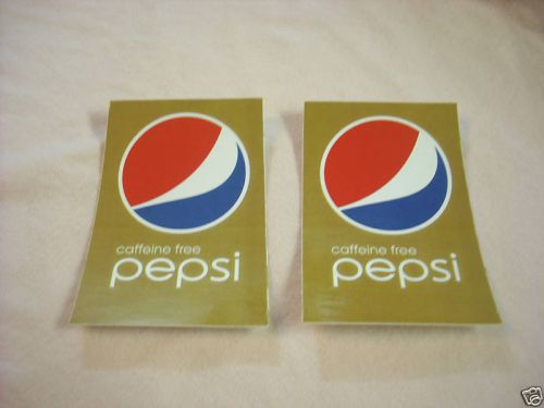 PEPSI Caffeine Free  Stickers FREE SHIPPING