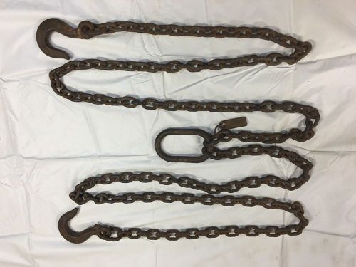 Large 11&#039; 11&#034; Reach 1/2&#034;Lifting Rigging Chain Kuplex Master Link &amp; Hooks 20800lb