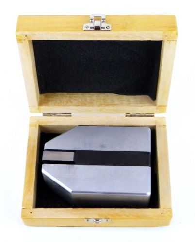 SPi 4&#034; Base Block Rectangular Gage Block Accessory with Wooden Case 15-340-3 1R