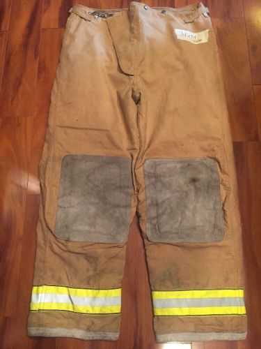 Firefighter PBI Gold Bunker/TurnOut Gear Globe Pants 44W x 34L Halloween Costume