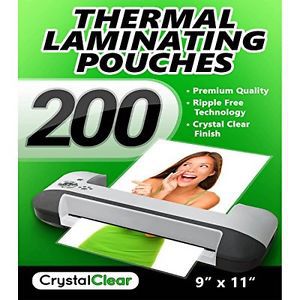 Thermal Laminating Pouches - (200 PACK - Get 2x More Sheets!) - Fits 8.5 x 11...