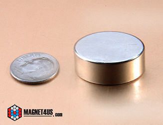 2pc Super Strong Neodymium Rare earth tool Magnet Disc 7/8&#034; dia. x 1/2&#034; thick