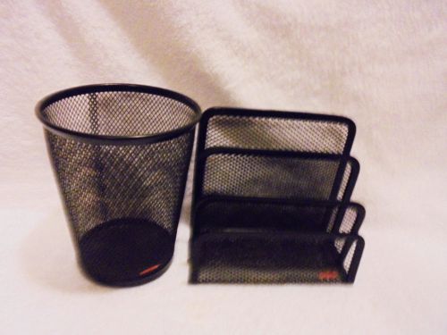 RUBBERMAID DESK ACCESSORIES...PEN/PENCIL HOLDER &amp; LETTER HOLDER....