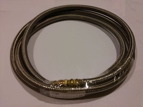 Ф6mm x 70.9&#034;L High Pressure Flexible Rubber Lubrication Hose Male x Male Assembl