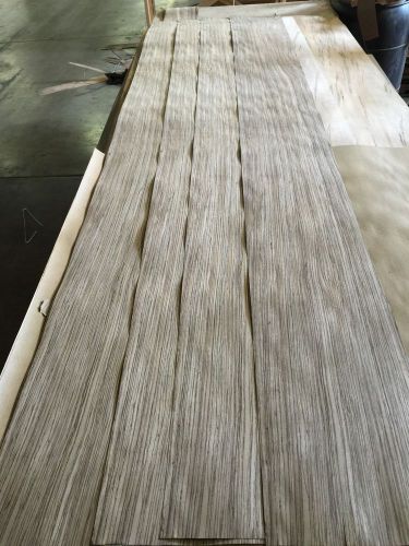 Wood Veneer Zebrawood 12x125 4Pcs Total Raw Veneer  &#034;EXOTIC&#034; ZE 1 6-16-16