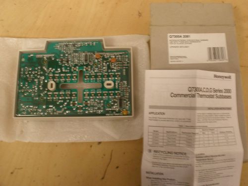 3 HONEYWELL LENNOX Q7300A 2081 MICROELECTRONIC CONV THERMOSTAT SUBBASE