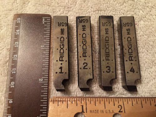 Ridgid Pipe Threading Dies High Speed For 65-R Threaders Machinist Tools