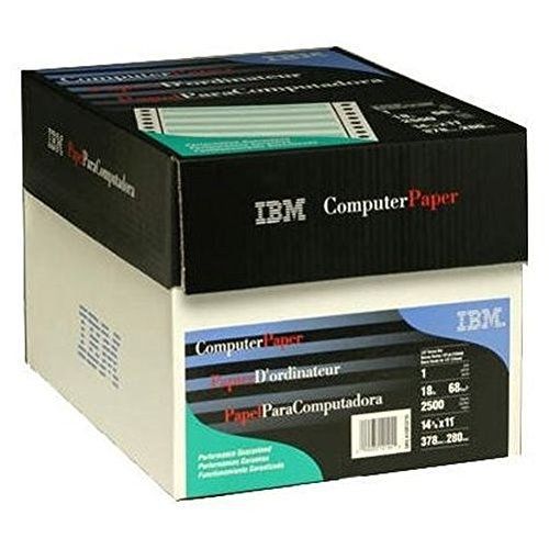 IBM Green Bar Computer Paper, 18lb, 14-7/8 x 11&#034; - Case