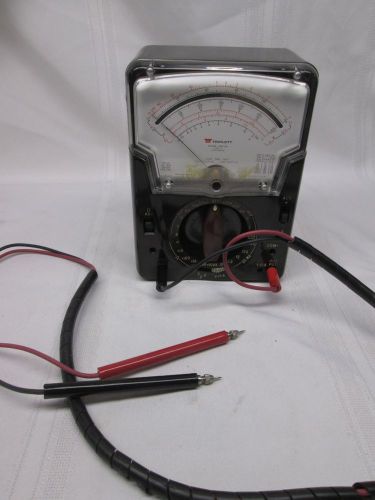 Vintage Triplett Model 630-NA Type 3 Suspension VOM Meter Test Equipment