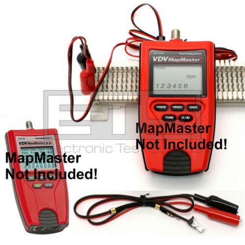Platinum Tools VDV MapMaster T119c T129 RJ11 Plug To 2&#039; &amp; 4&#039; Alligator Clip Set
