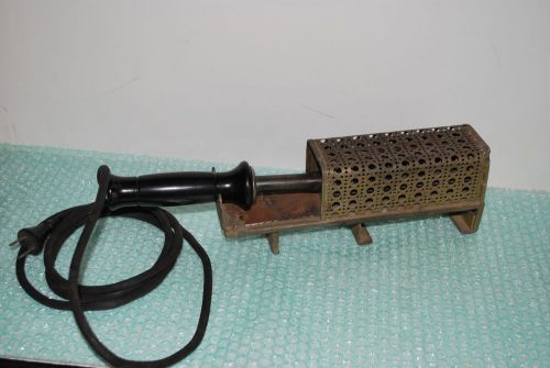 Vintage General Electric Bell System Soldering Iron W 95 V115 Cage Stand 504A