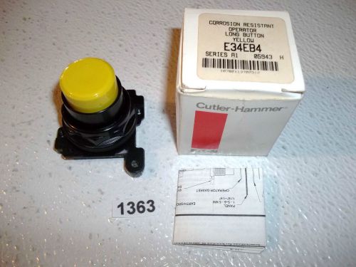 Cutler Hammer E34EB4 Operator Long Button Yellow