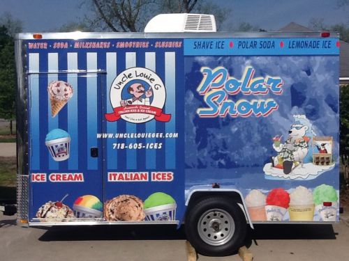 Shaved Ice, Ice Cream and Italian Ice Concession Trailer