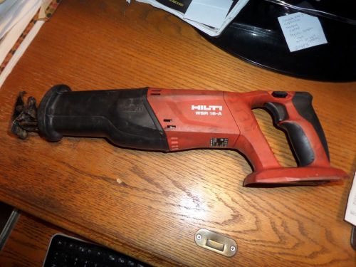 WSR 18-A Hilti 18 Volt Sawsall