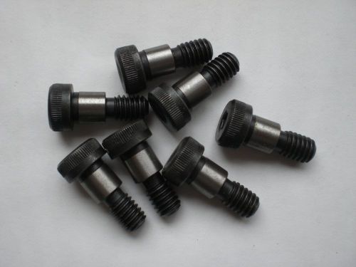 Set of 7 Socket Head Cap Soulder Screws 3/8&#034; dia. x 3/8&#034; long. Black oxide. New.