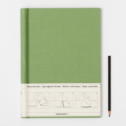 Canvas Cover Springback Binder from Leuchtturm1917 - Green Cover