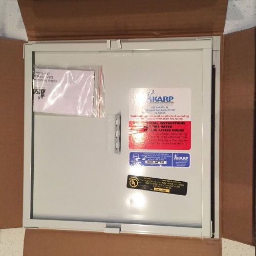 NEW IN BOX KARP WHITE FIRE DOOR 12X12 KR150FR ACCESS PANEL W/ KEYS &amp; SPRING