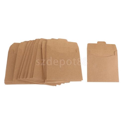 50pcs CD DVD CDR Kraft Sleeves Packaging Case Disc Paper Bags