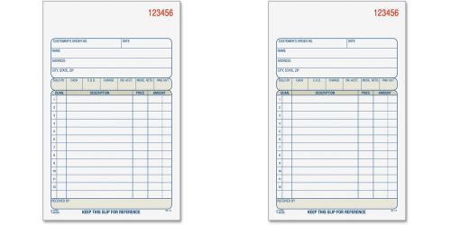 Carbonless Sales Order Book 2-Part 4-316&#034;x7-316&#034; 2 Packs