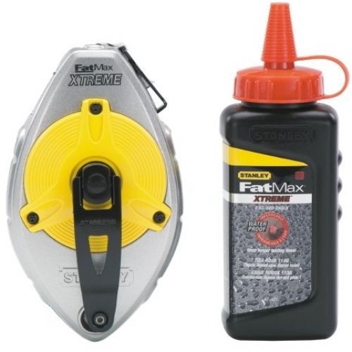 Stanley FatMax Xtreme 47-487L Chalk Reel With Red Xtreme Chalk Kit