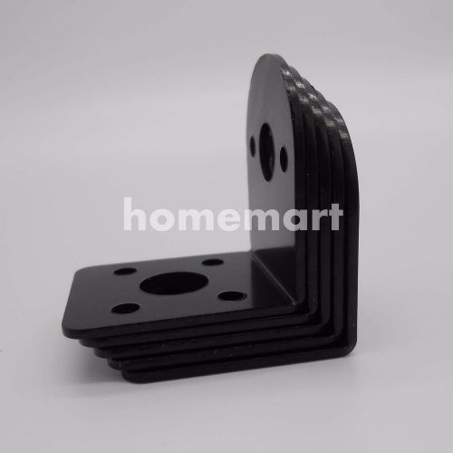 5PCS Steel 25mm gear Motor Fixed Retention Mounting Bracket Black permanent seat