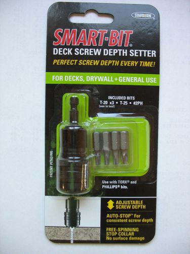 STARBORN SMART-BIT DEPTH SETTER FOR DECKS AND DRYWALL - CLUTCH DRIVER