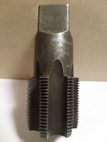 Vintage Rigid 1 1/2&#034; N.P.T. Pipe Tap 1 47/64 Drill U.S.A.