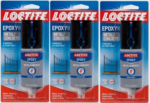 3  .85 oz loctite epoxy metal &amp; concrete 2-part adhesive high strength 1919325 for sale