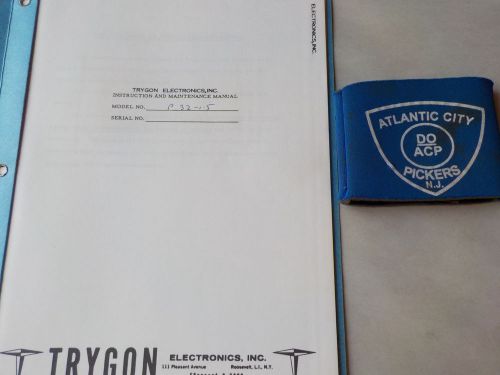 TRYGON C32-1.5  INSTRUCTION AND MAINTENANCE MANUAL