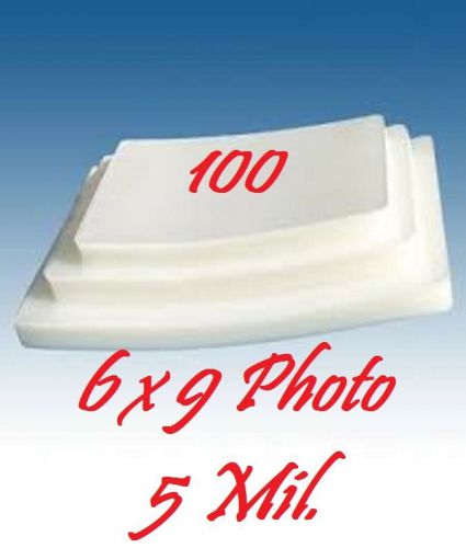 5 Mil 6 x 9  Laminating Laminator Pouches Sheets Photo  100 PK